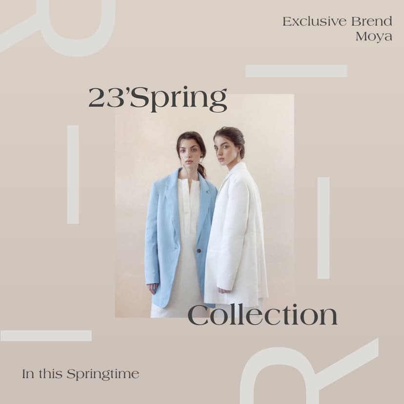 Spring Collection — рекламний пост для fashion-бренду